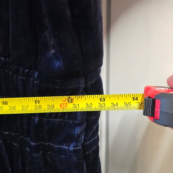 Anthropologie Somerset Velvet Maxi Dress Midnight Blue Size Small - Picture 7 of 11